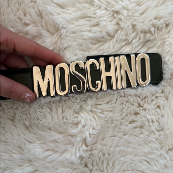 Green Leather Moschino Belt main image 4